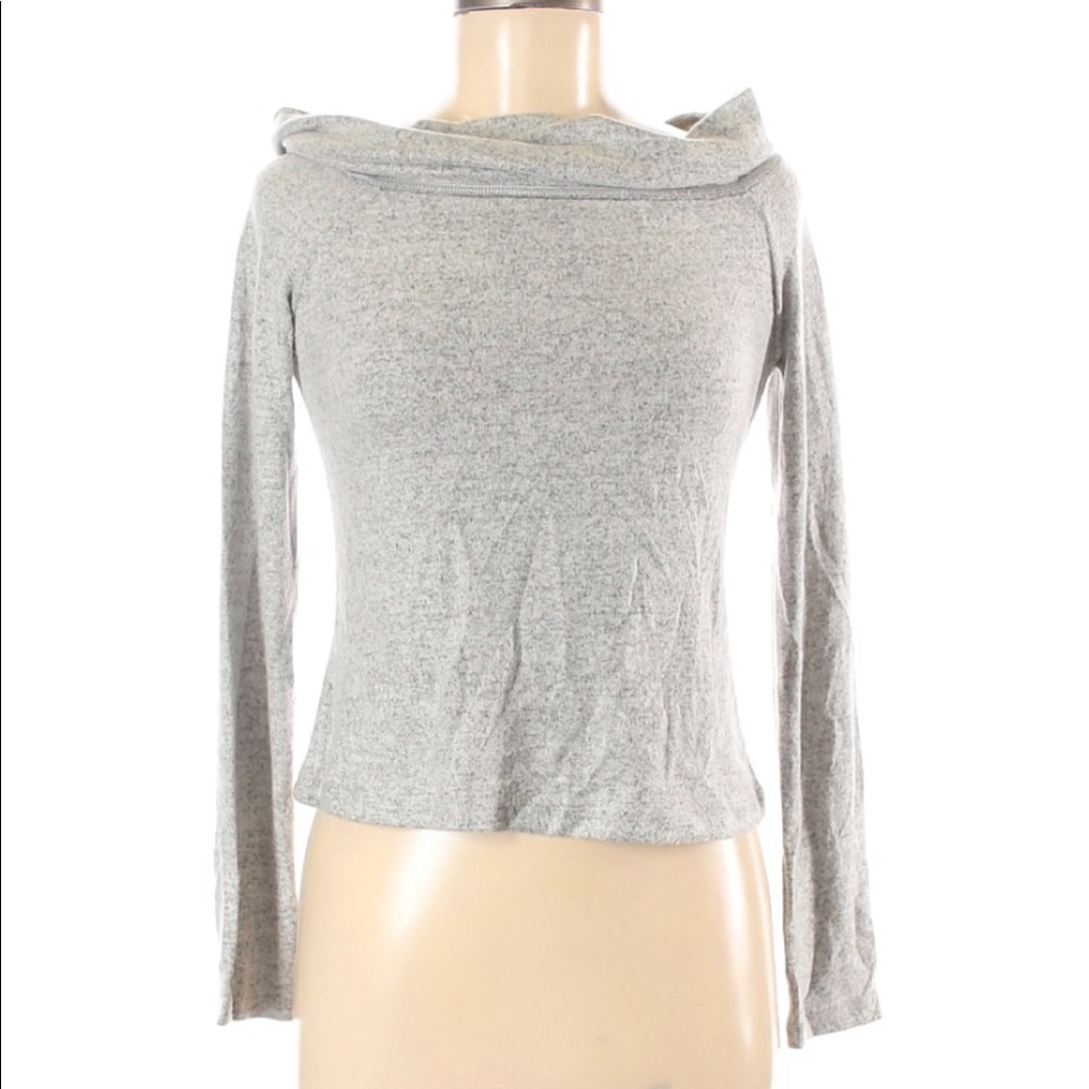 Off the shoulder grey sweater medium